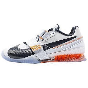 Scarpe da sollevamento pesi basse Nike Romaleos 4 antiscivolo e resistenti all'abrasione, unisex, bianche DJ4487-900
