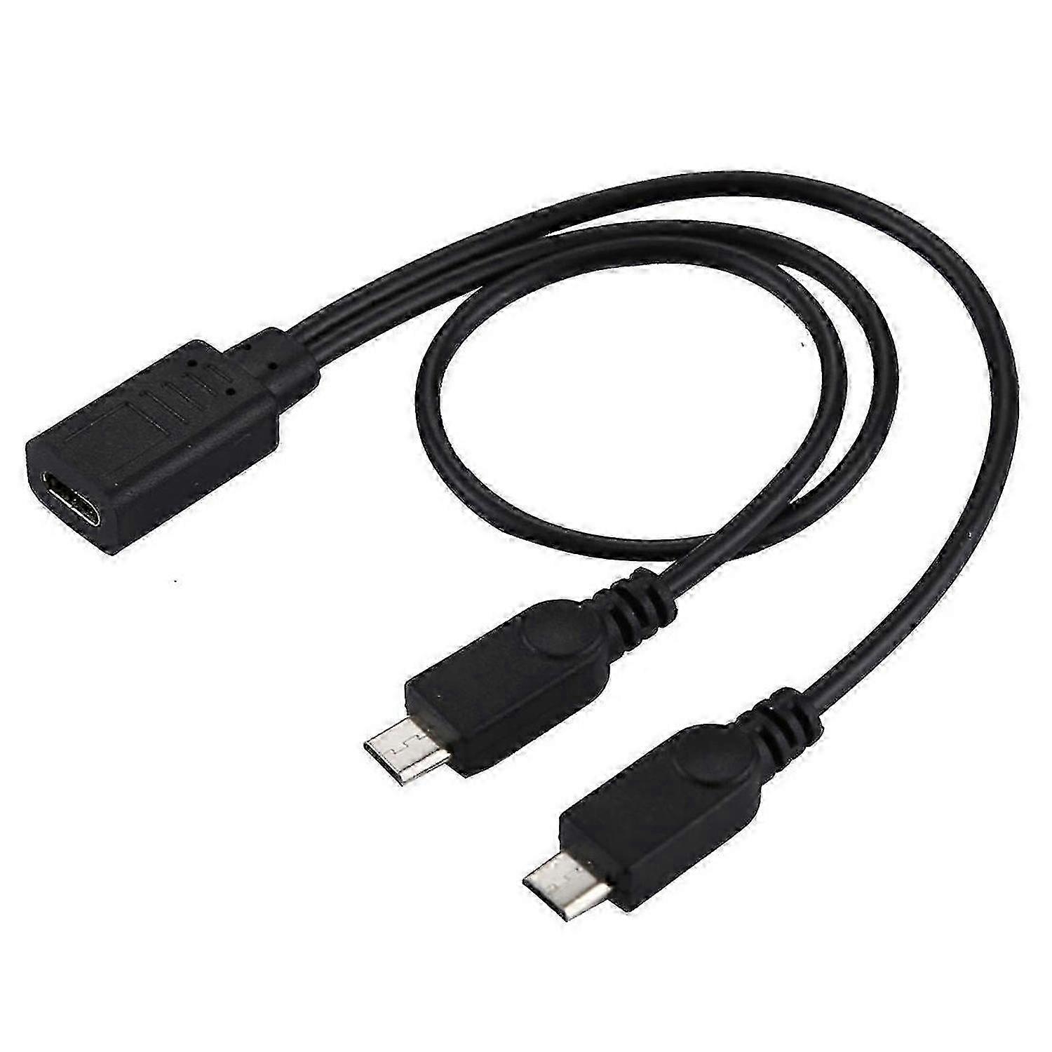 Dual Micro USB from USB-C Y Adapter Cable