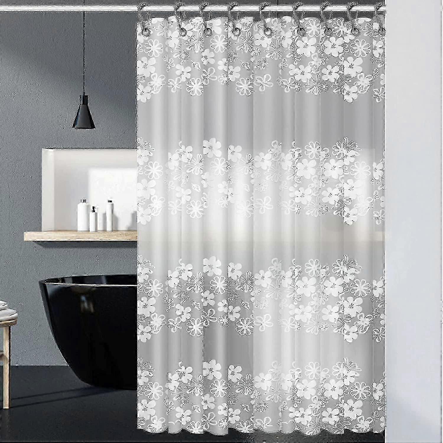 Soft EVA Shower Curtain With Rustproof Grommets