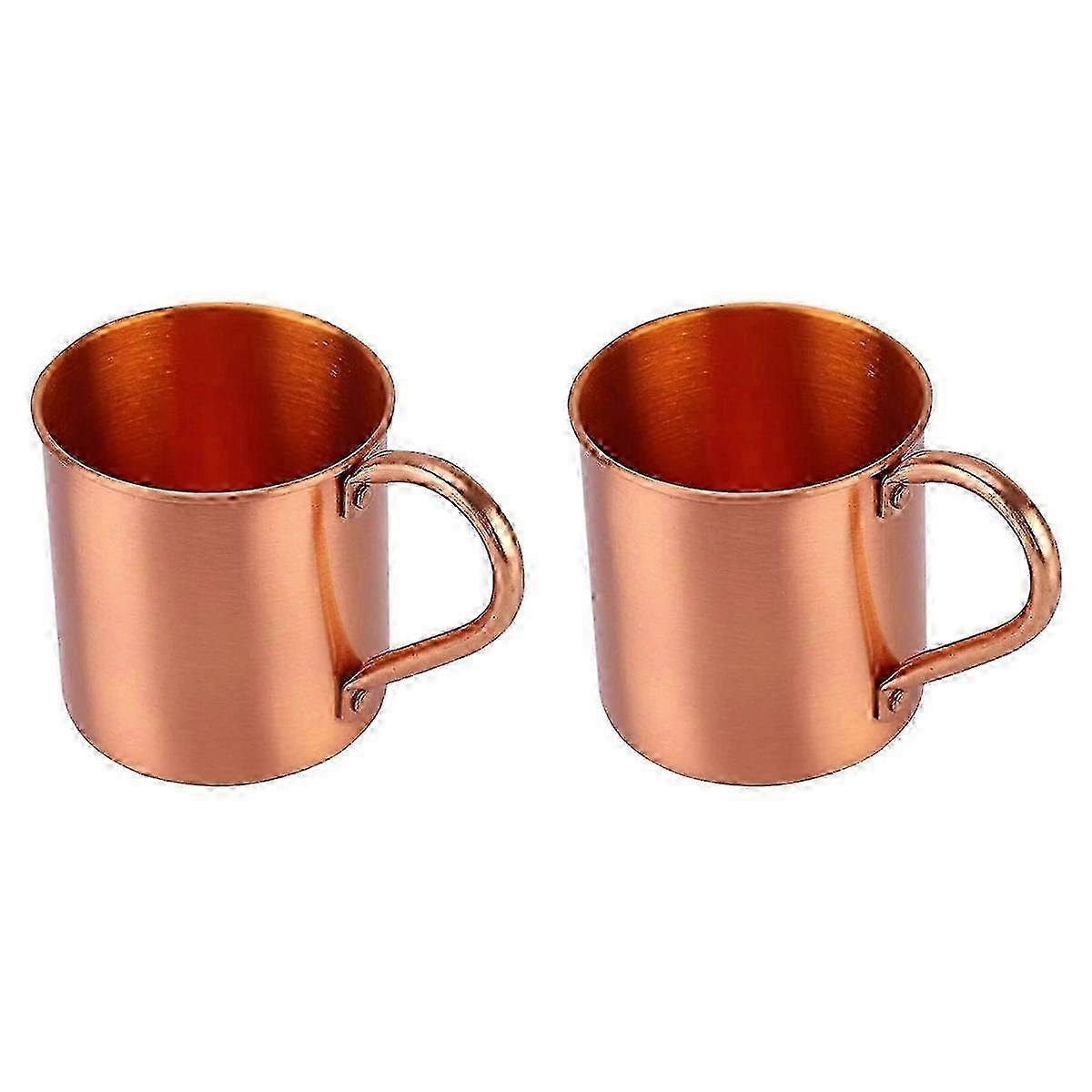 Solid Copper Mugs Set 410ml Handmade