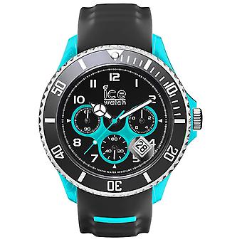 Ice-sporty Quartz Analog Man Watch with Silicone SR Bracelet. Ch. Gsb. Bb. S.15
