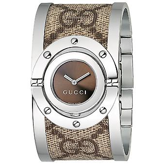 Gucci twirl lady Watch for Women Analog Quartz with Stainless Steel Bracelet YA112425