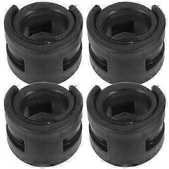 Bike Frame Protector for Chainstay Protection Use 4Pcs Black Rubber Guards