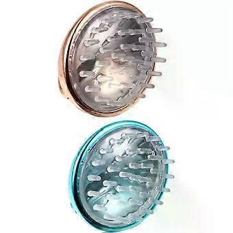 2pcs Bath Hair Scalp Massager and Bath Hair Scalp Shampoo Brush with Creative Design Easy to Hold Blue Body Brush Exfoliator for Shower Stores Easily