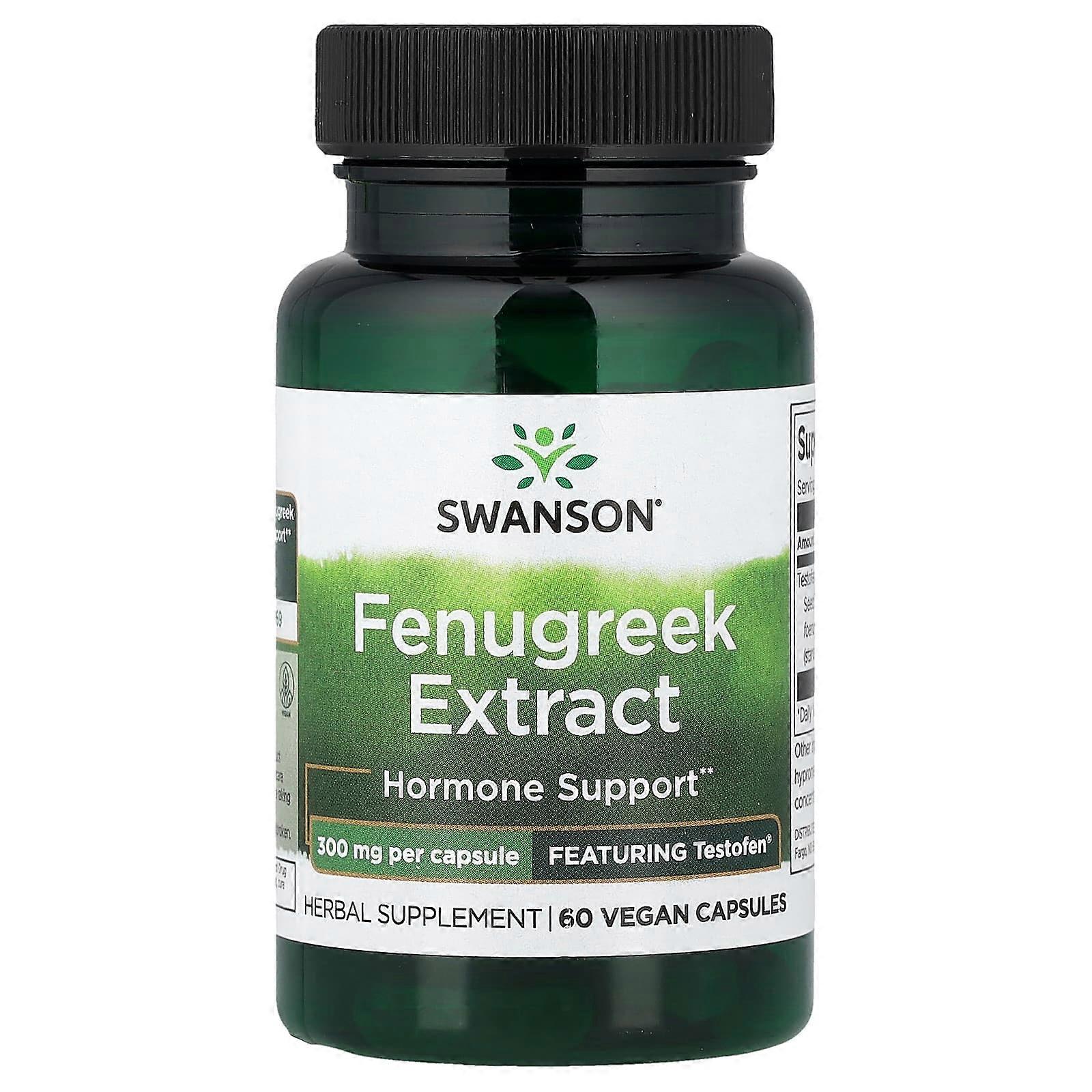 Swanson, Fenugreek Extract , 300 mg, 60 Veggie Caps