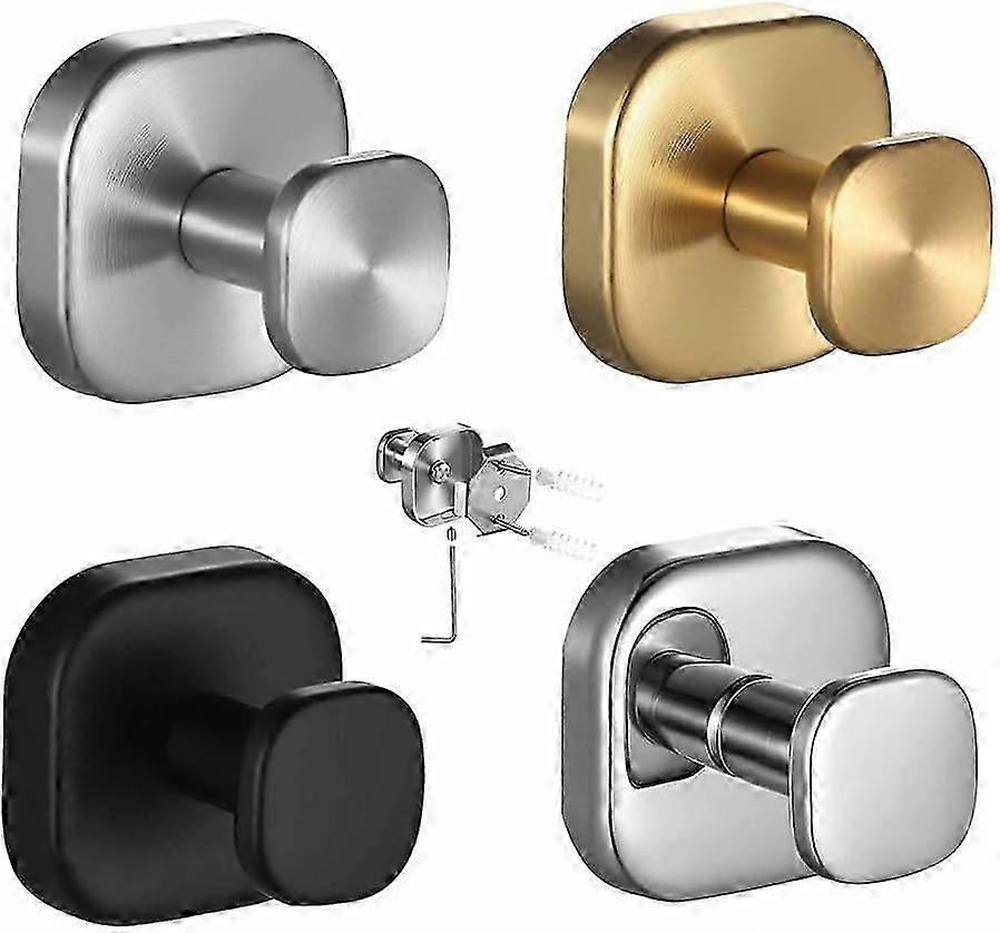 2x Rust Resistant Towel Hooks