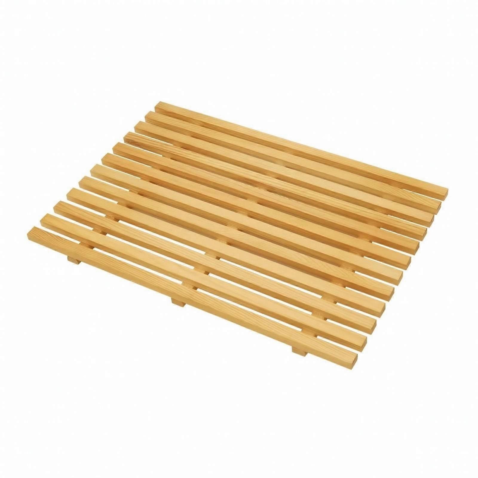Rectangular Serving Platter | Wooden Pastry Display Tray, Multipurpose, Slatted