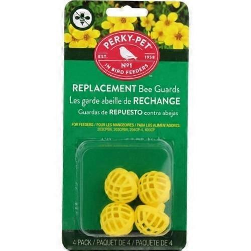 Perky-Pet Replacement Bee Guard, 4 Pack,Yellow