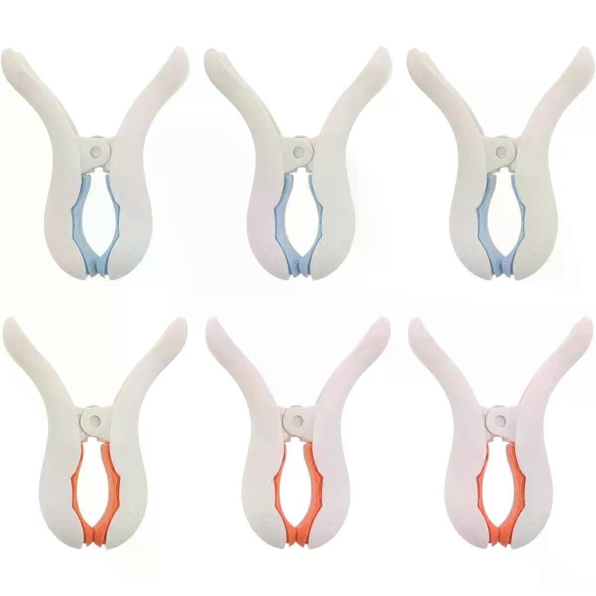 6pcs Plastic Quilt Windproof Clips for Blankets and Comforters