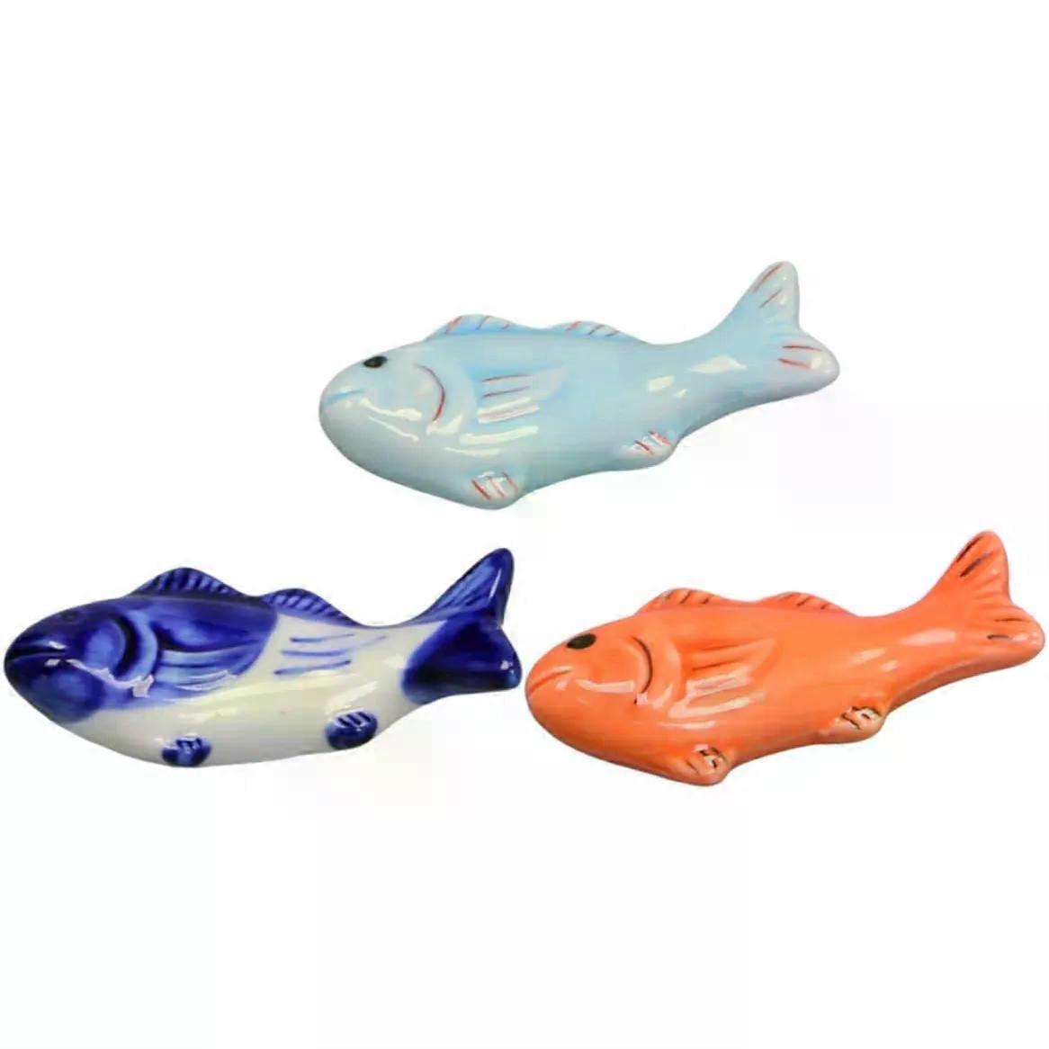 Holder Ceramic Chopstick Rests Holders 3pcs Fish Shaped