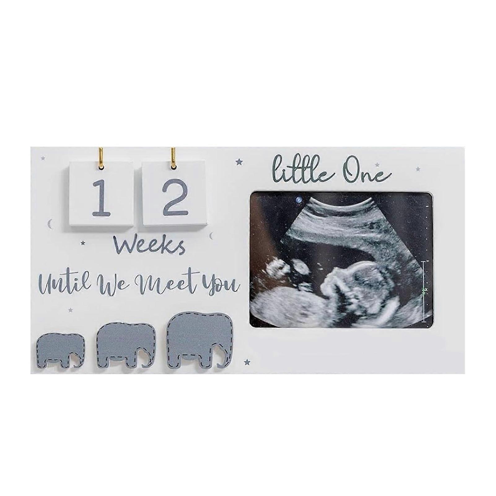 Wooden Pregnancy Countdown Frame