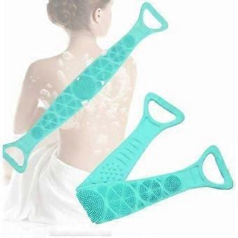 Silicone Double Sided Shower Massage Exfoliating Body Back Scrubber Brush