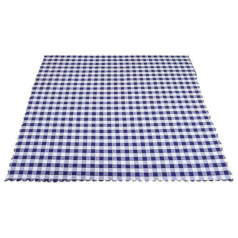 120X140cm Blue Tablecloths 1pc Polyester Checkered Tablecloth Rustic Table Cloth Buffalo Plaid Table