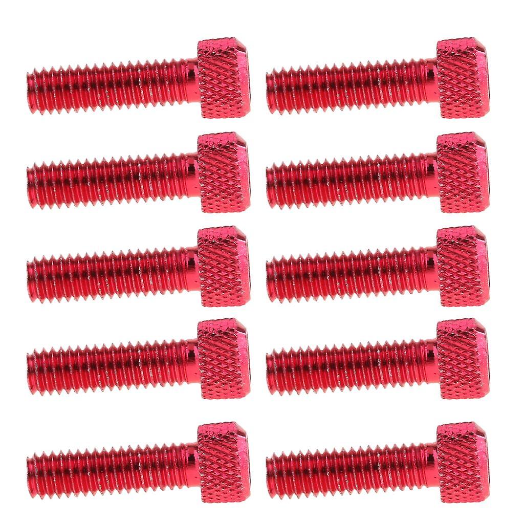 10pcs M6x20mm Aluminum Hex Socket Cap Screws Head Key Bolt Red
