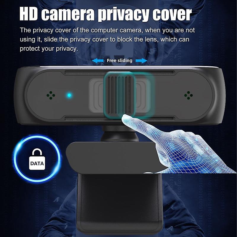 1080P Webcam With Microphone,desktop Computer Laptop Usb Webcam Camera For Video Calling Conferencing Gaming