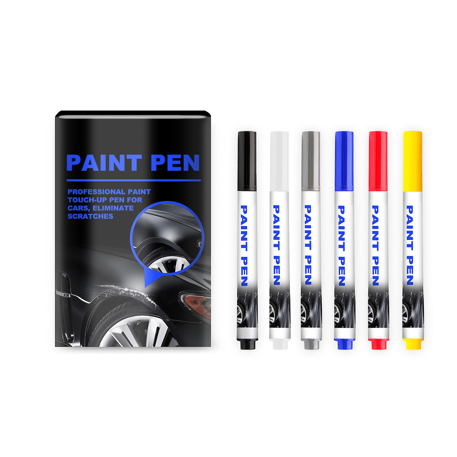 1/6pcs Universal Car Maintenance&Repair Auto Paint Pen Scratch Repair Remover Multiple Colors Optional Car Accessory