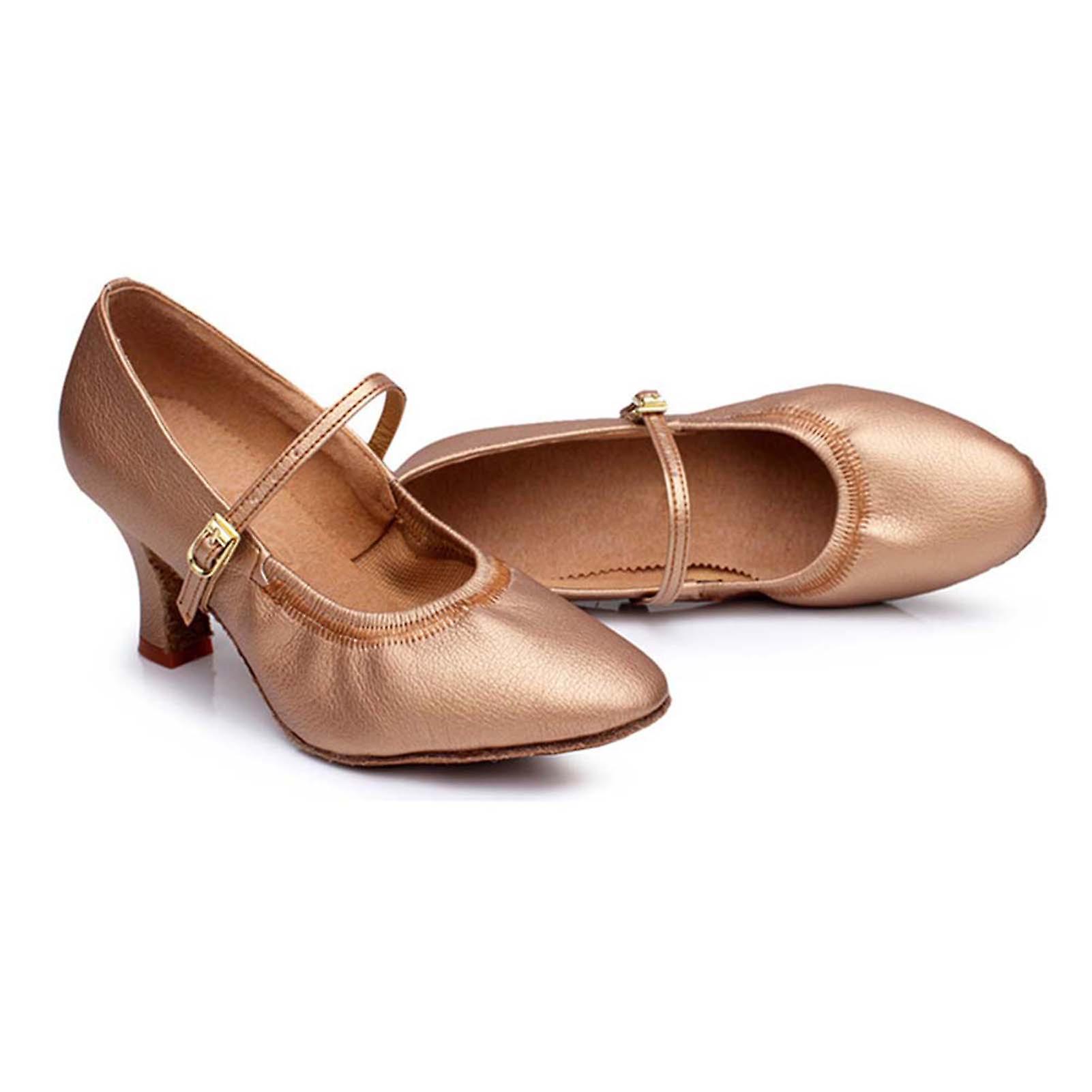 Solid-Color Dancing Shoes with Fixed Strap High Quality Soft Bottom Shoes for Women Female