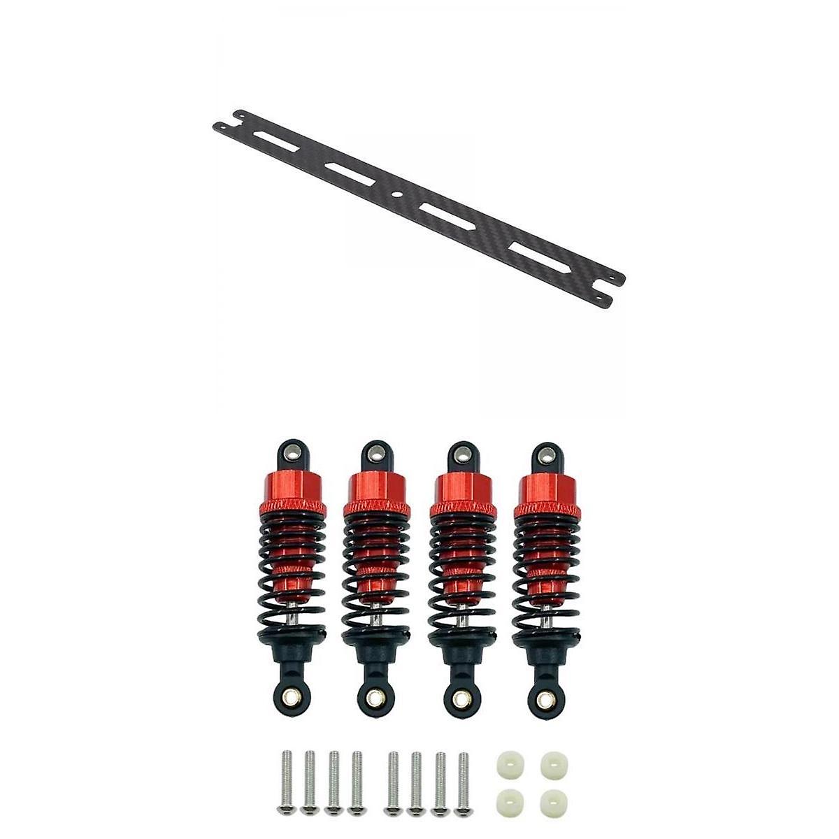 RC Car Shock Absorbers with Carbon Upper Deck for Tamiya TT02 On Road Car