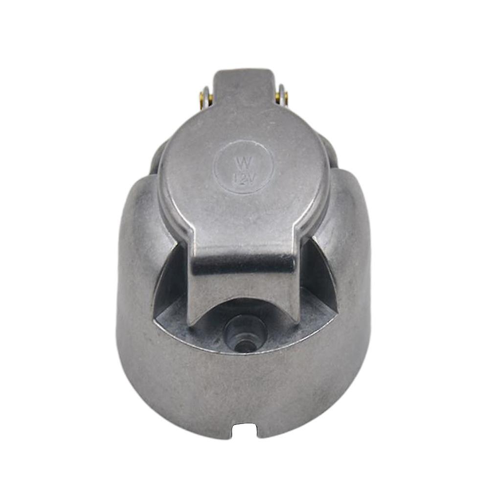 12V 7 Pin Round Trailer Towing Car Plug Socket Wiring Connector Adapter
