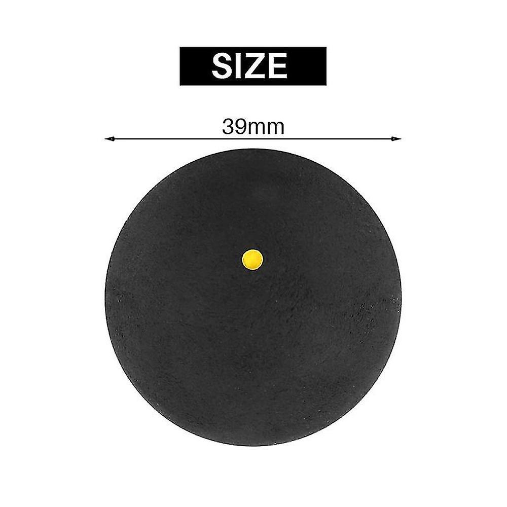 3pcs Squash Ball One-yellow-dot Low Speed Sports Professional Player Competition Squash