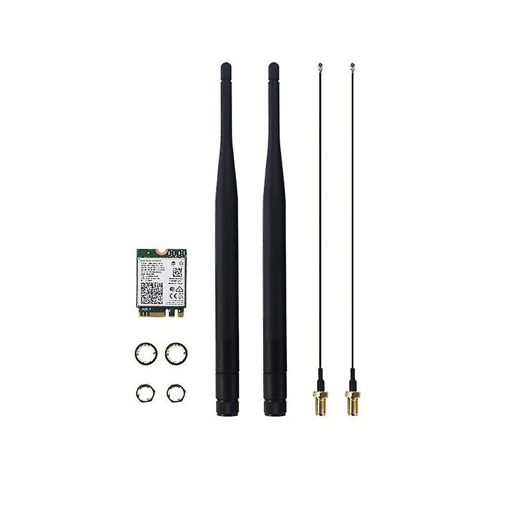 Ac8265 Wifi Card+6db Antenna Network Adapter For Nano 300mbps+867mbps 2.4ghz 5ghz Dual Band Ngff Bt