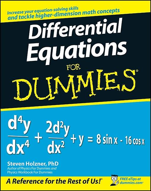 Differential Equations For Dummies by Steven Holzner Paperback