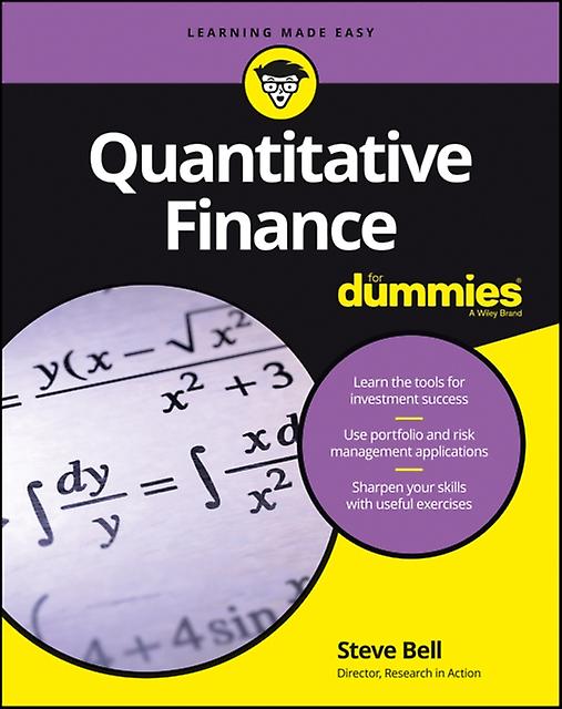 Quantitative Finance For Dummies by Steve Bell Paperback Book