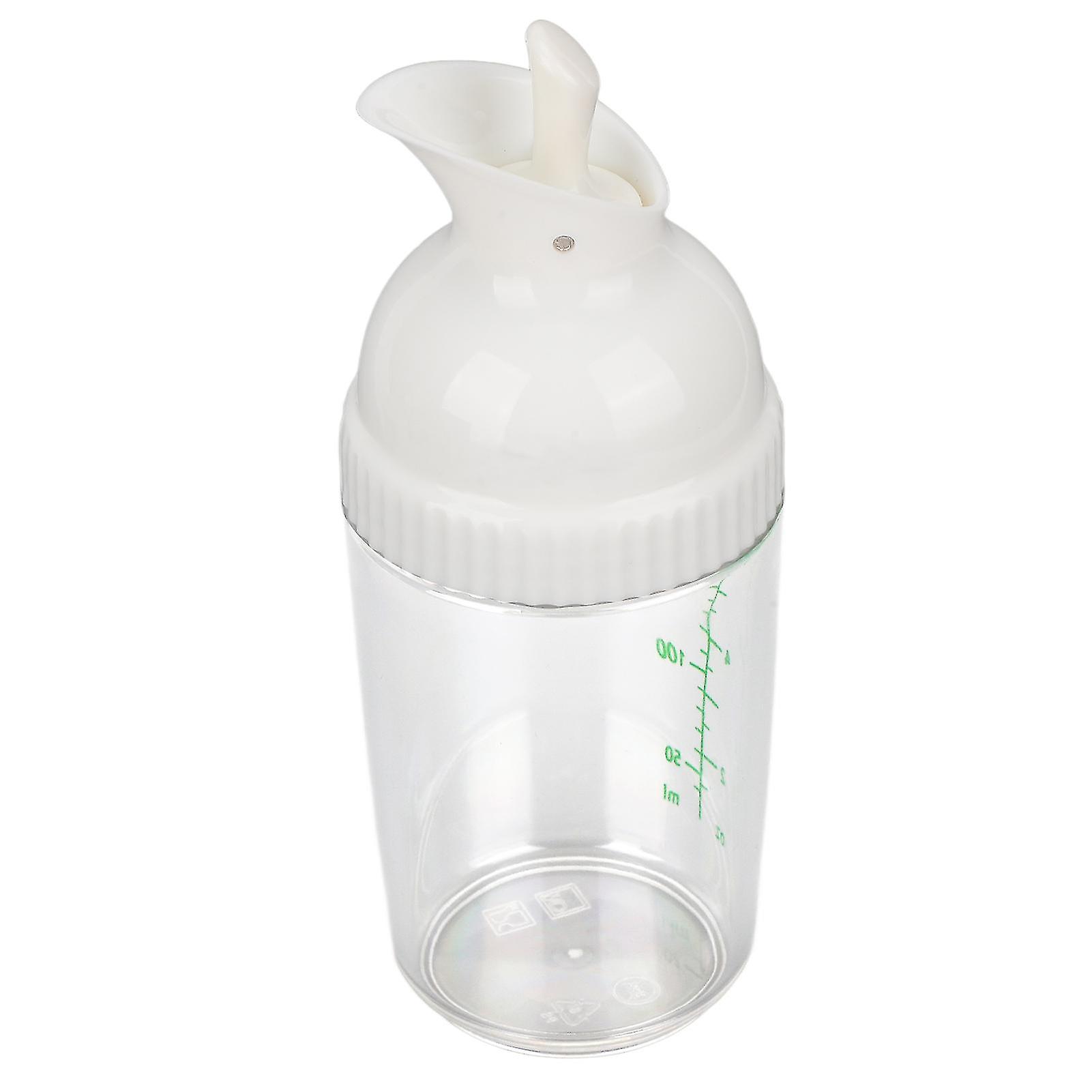 200ml BPA-Free Salad Dressing Shaker Jar with Leak-Proof Lid - Make Your Salad with this Convenient and Healthy Salad Dressing Mixer and Container(Whi