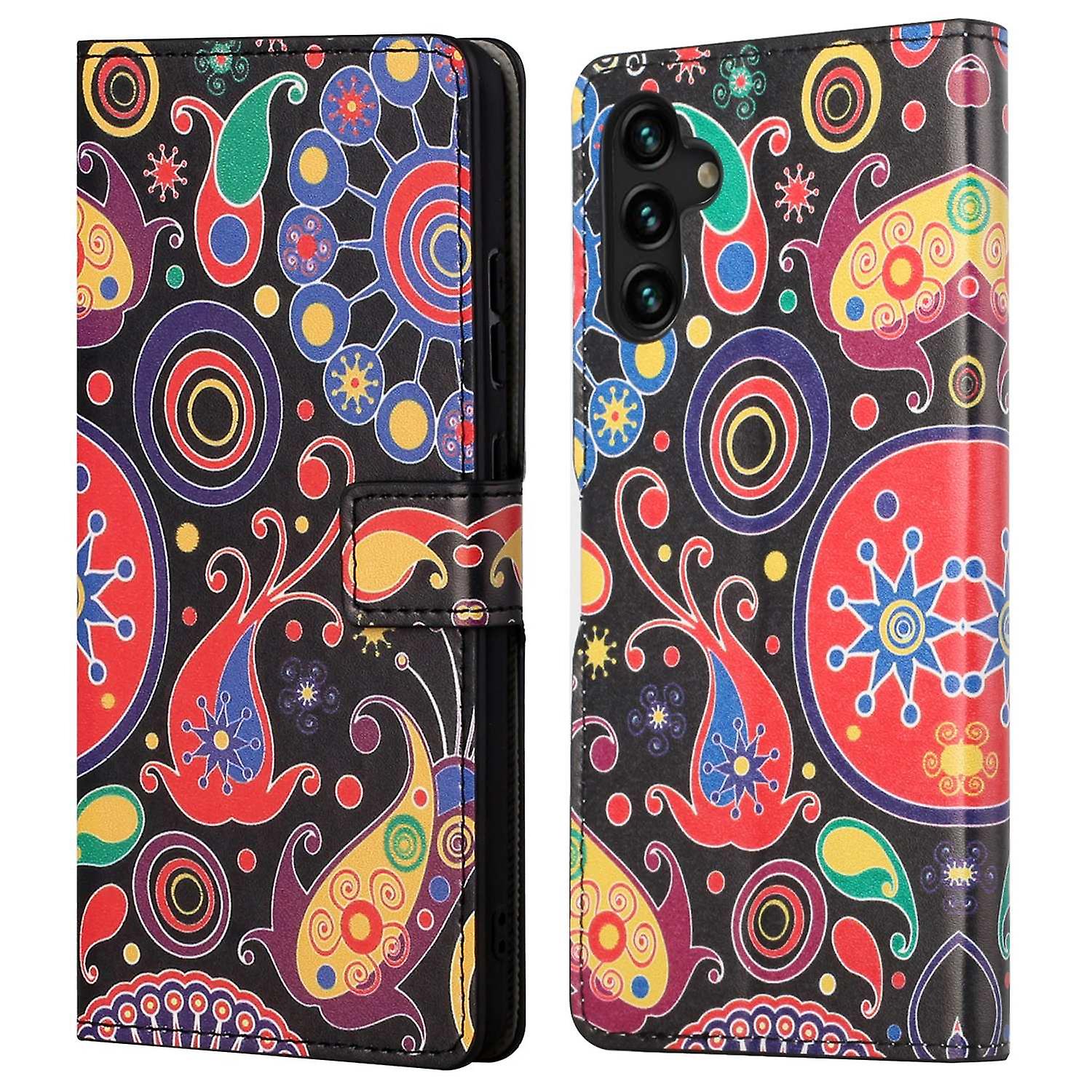 Full Coverage Wallet Stand Case for Samsung Galaxy A13 5G/A04s 4G (164.7 x 76.7 x 9.1 mm) - Color Co