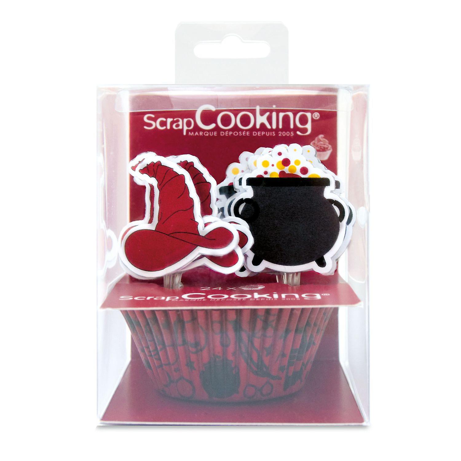 24 Cupcakes + 24 Cake Toppers - Wizard