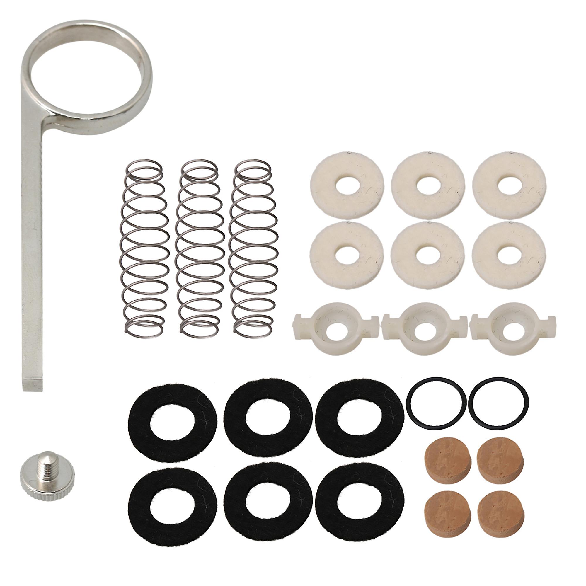 25 in 1 Trumpet Part Felt Cushion Cork Spring Holder Gasket Finger Ring
