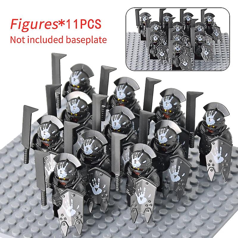 MuseBrickArts Dwarf Armor & Weapons Pack – 5 Pieces – Fits LEGO Minifigures