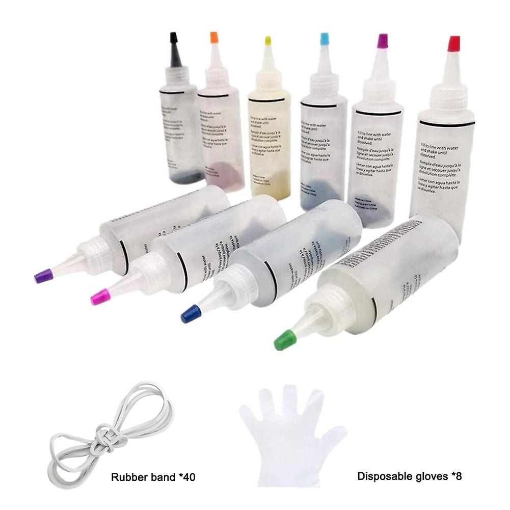 Tie Dye Kits 6/8/10 Colors Tie-Dye Kit Fabric Textile Paints Colorful Tie Dying Sets DIY Handmade