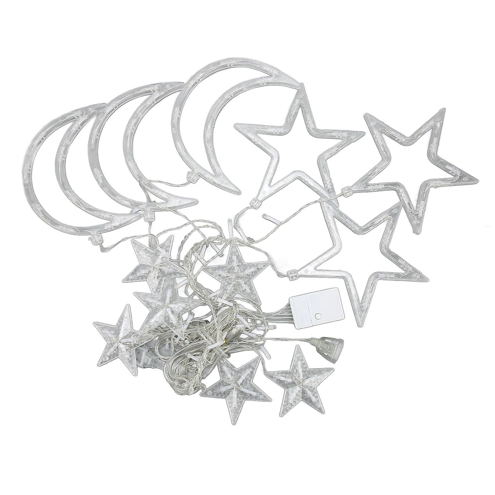 8 Modes Star Moon LED String Lights for Christmas Decor