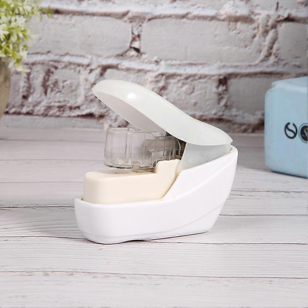 Stapleless Stapler White ABS Stitchless Binder for 4 Pages