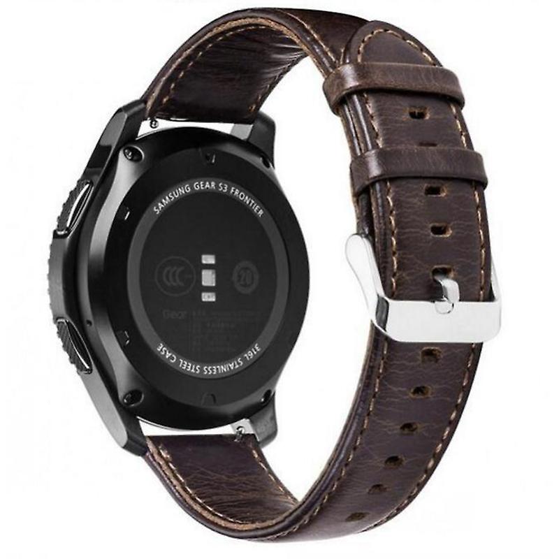 22mm Texture Leather Smart Bracelet Strap for Huawei Watch GT