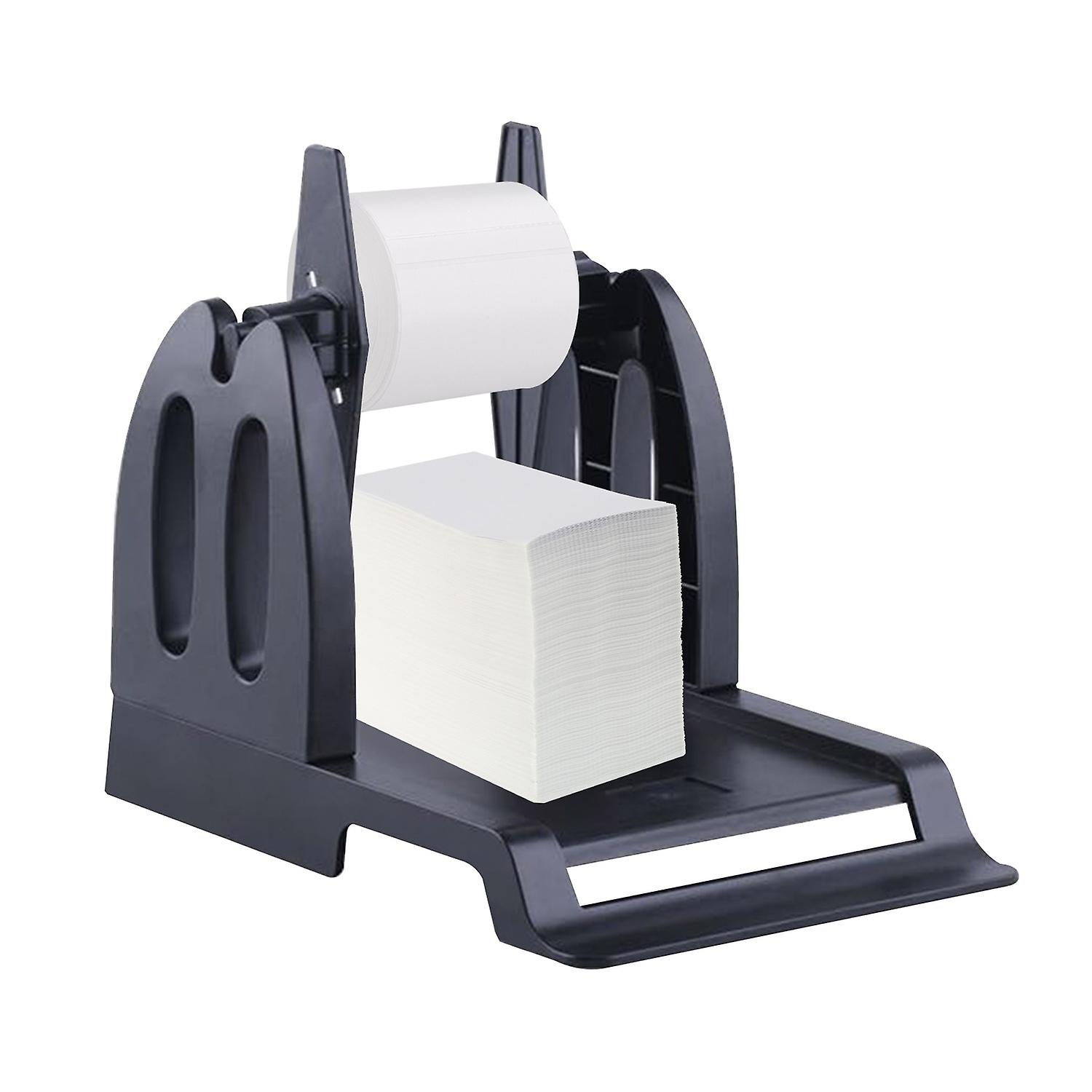 Label Holder for Desktop Thermal Label Printer 2 in 1 Rolls & Fan-Fold Stack Labels Shipping Package