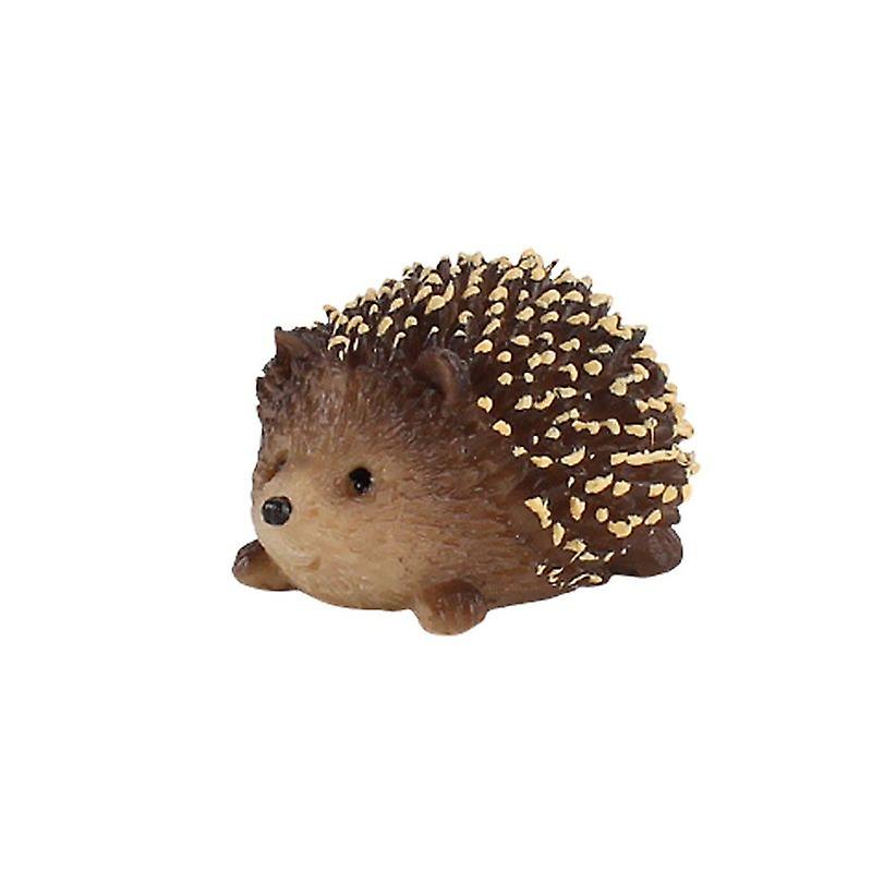 Cute Action Figure PVC Solid Simulation Hedgehog Wild Animal Model Small Hedgehog Jungle Sandbox Ornaments Kids Gift Home Decor Dexterity Games