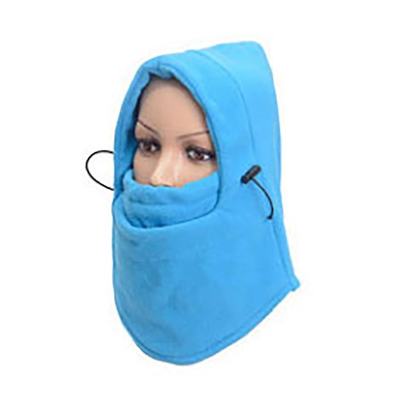 Winter Men Women Hooded Neck Warmer Hiking Scarves Thermal Fleece Cycling Cap