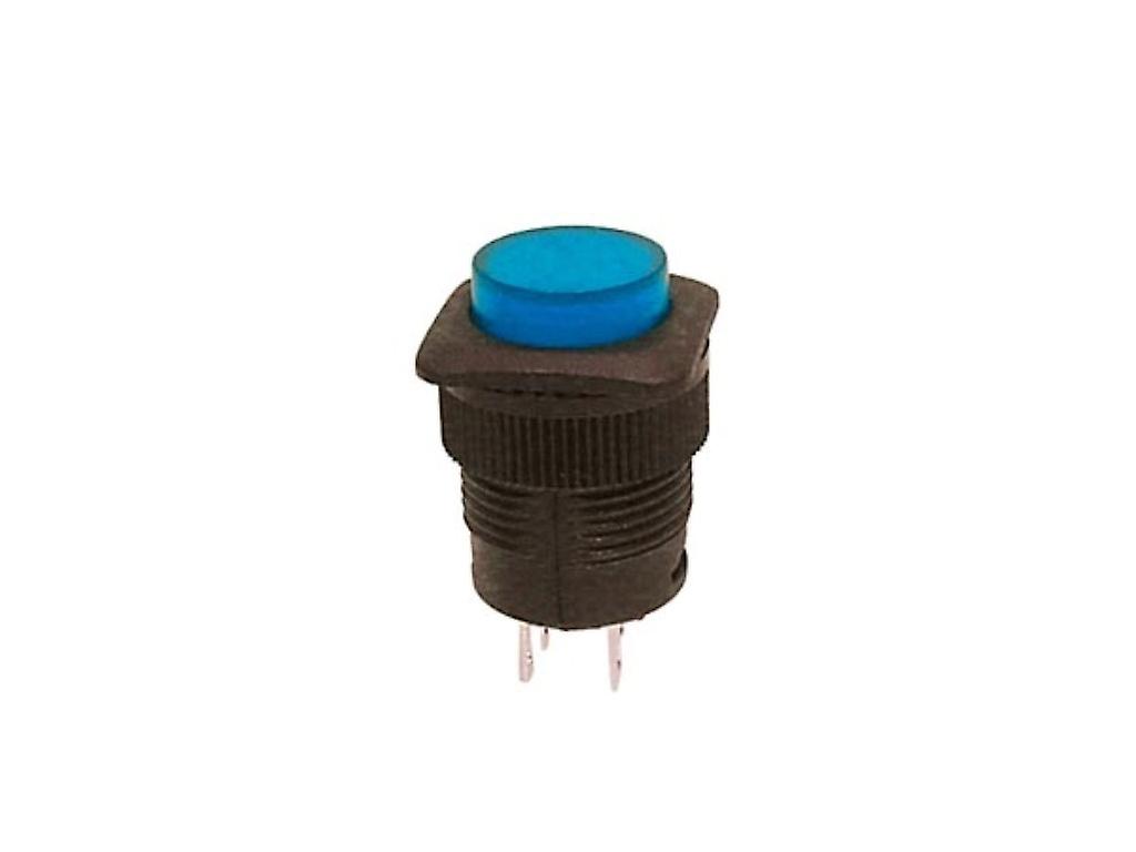 Push-button switch Off (On) with blue LED