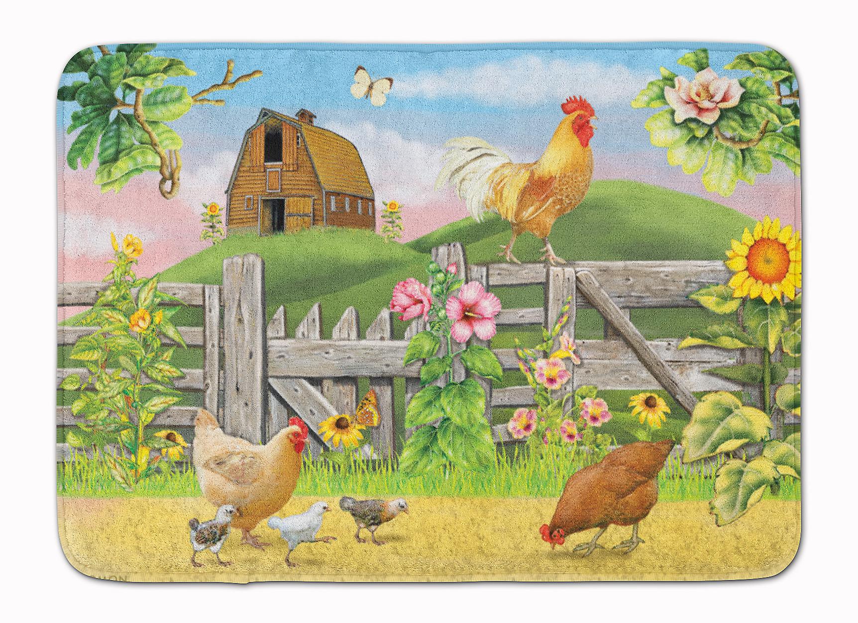 Caroline`s treasures carolines comori prs4037rug cocoș pe gard masina lavabil spuma de memorie ma multicolore 19 x 27