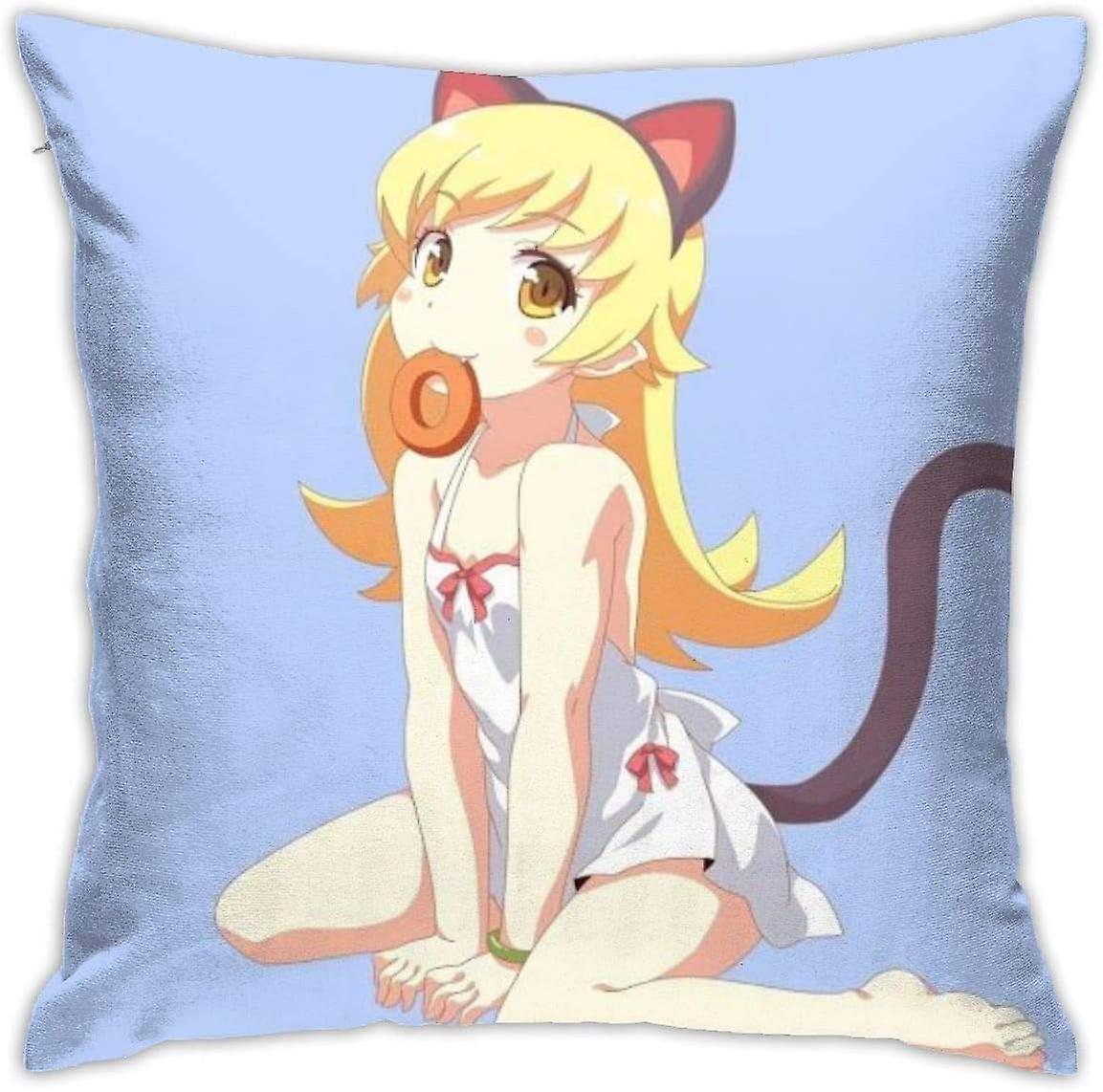 投げ枕カバーソフトスクエア投げ枕カバーホームデコレーションベッドソファソファ農家のクッションカバー両側45cm * 45cm-忍野忍