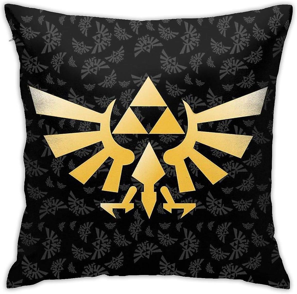 ゼルダパターンクッションスロー枕カバーソファ寝室用装飾枕カバー45CM * 45CM AA-2311