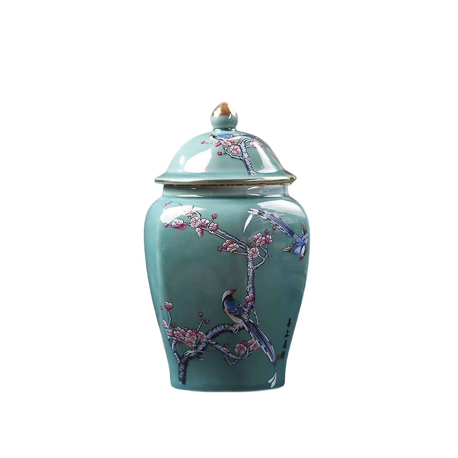Modern Flower Vase Tea Tin Display Candy Jar Ceramic Ginger Jar