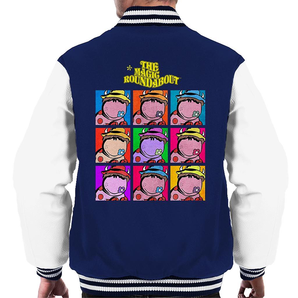 The Magic Roundabout Ermintrude Pop Art Men's Varsity Jacket