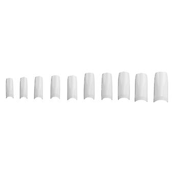 10pcs Professionelle Nagelspitze Home Salon Tragbare Frauen Gefälschte Falsche Nagel Set Maniküre ToolN5346?02 Natürliche Farbe