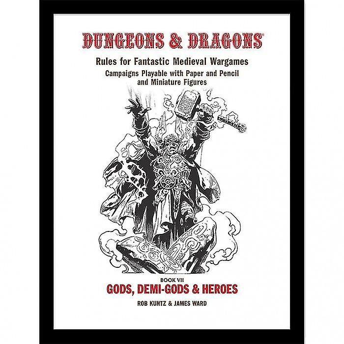 Dungeons & Dragons Götter Halbgötter & Helden Gerahmtes Poster