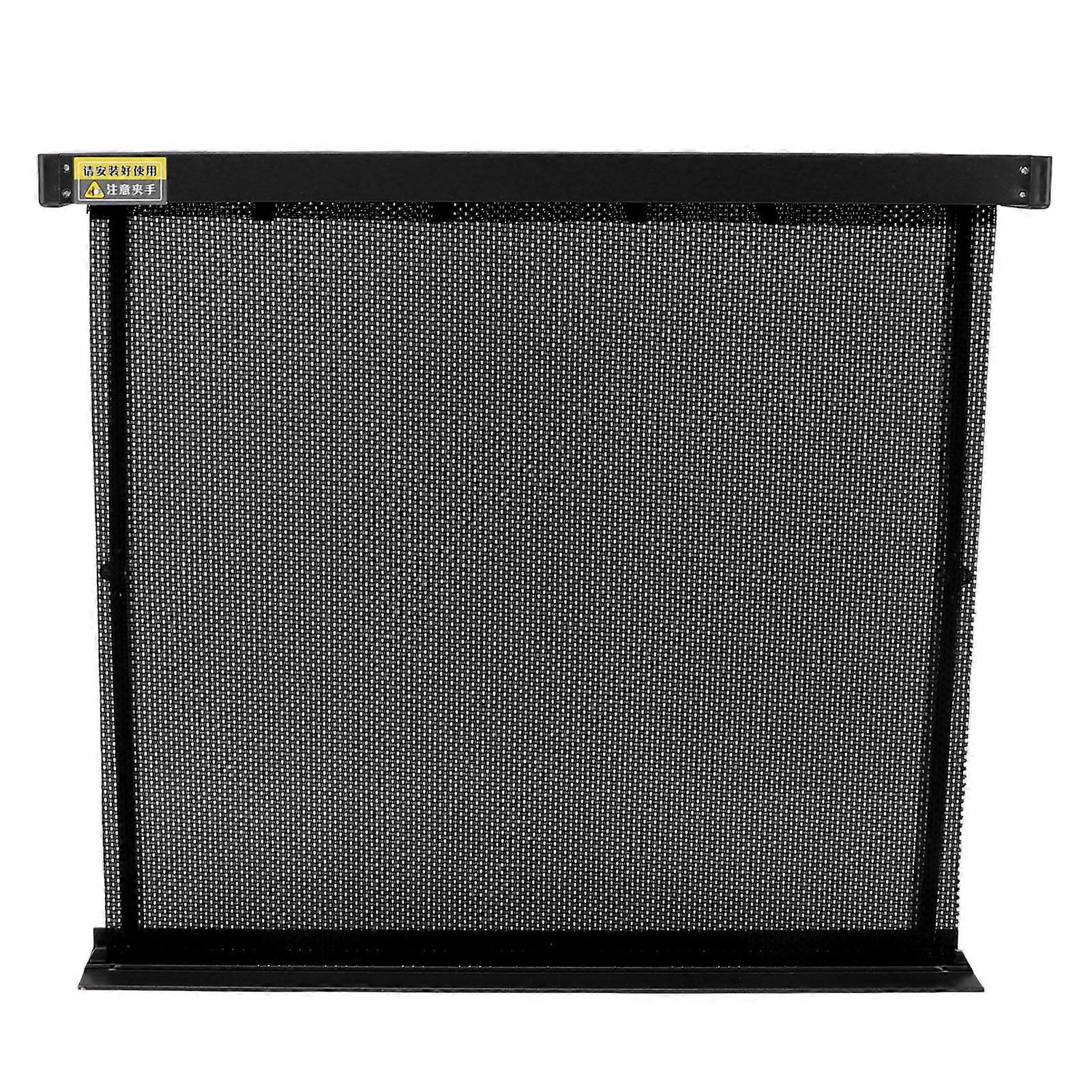 Retractable Aluminium Clothes Drying Rack with Wall Mount 44x5cm Black