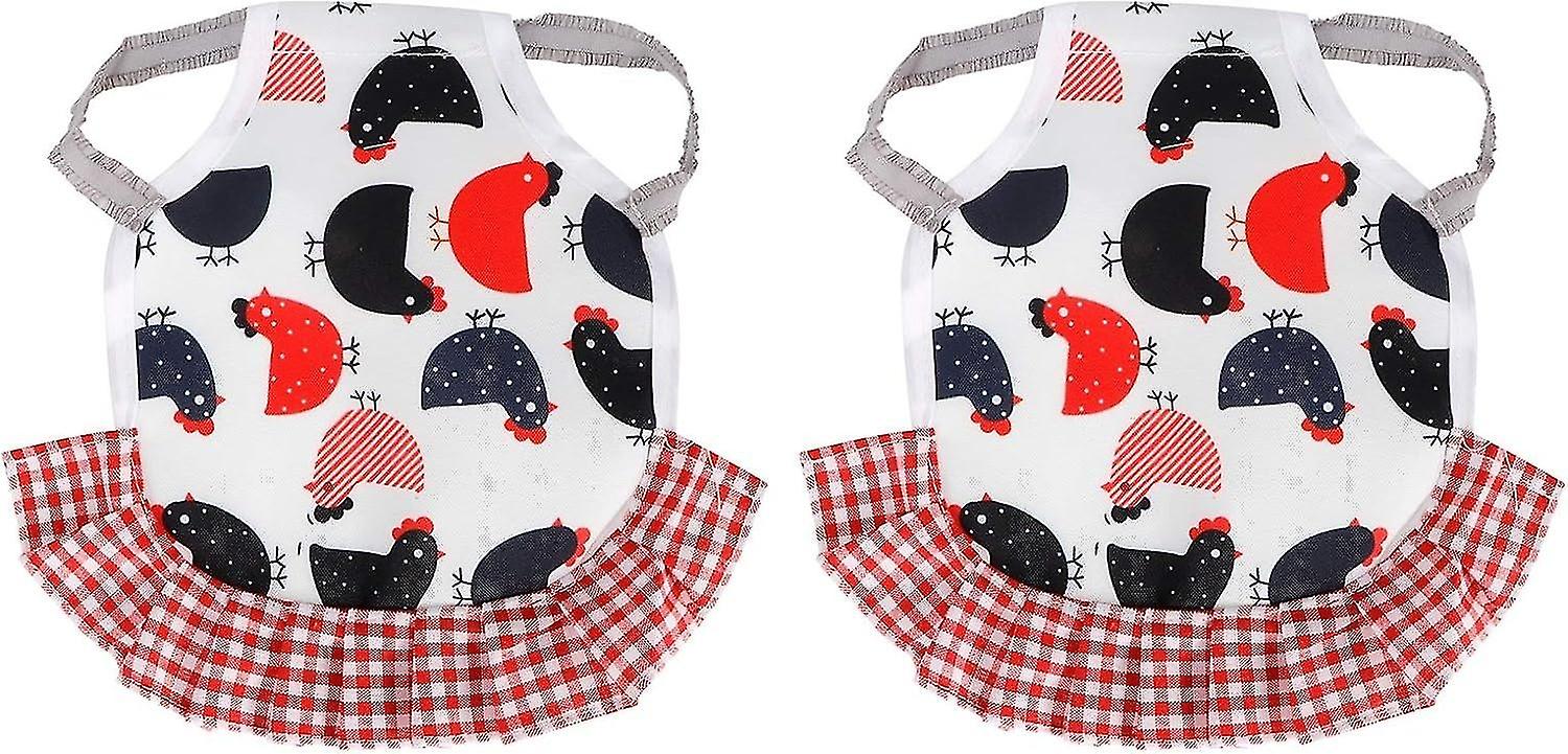 Pretty Wear-Resistant Chicken Saddle, Hen Apron, Thermal 2 Pack for Poultry Hens