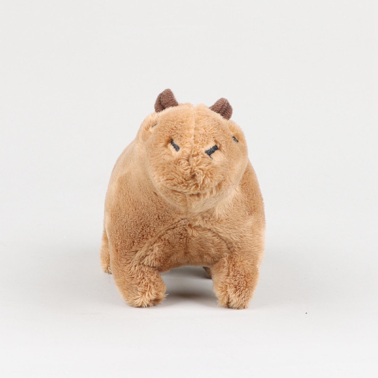 Capybara Plush Toy Soft Wild Animals Crawling Capybara Stuffed Toys Unique Toys Model Dolls Collection For Kids